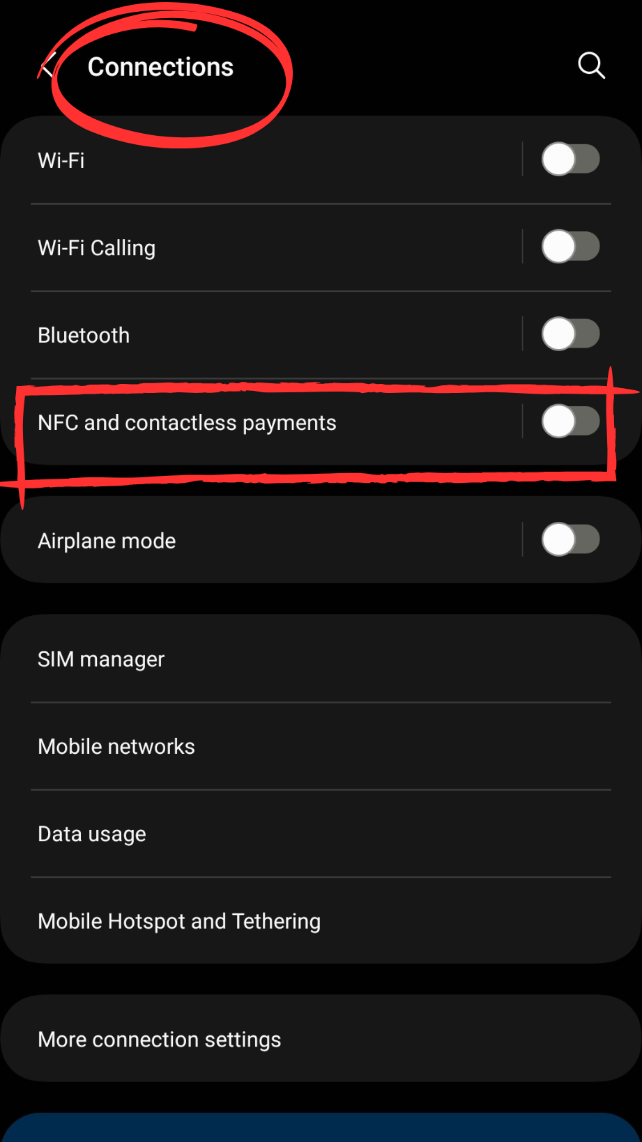 Samsung S23 Tap to Pay Not Working: Fix #1: Enable NFC for Samsung Pay