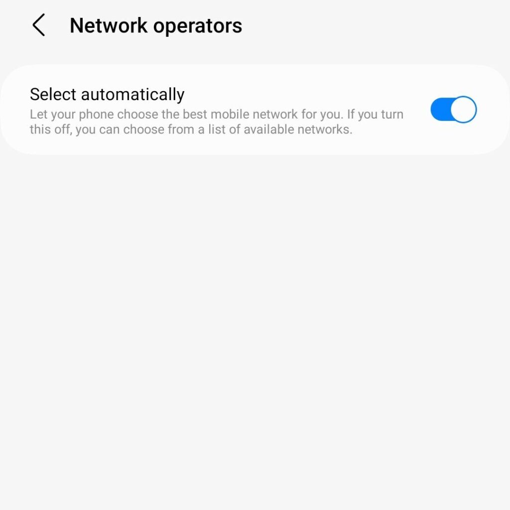 Enable Network Operators