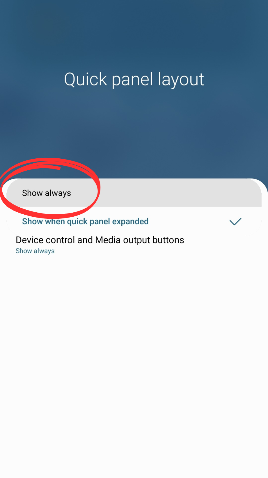 Samsung S23 Brightness Slider Missing in Notification Panel: Fix #1: Enable the "Show Brightness Bar" to Always