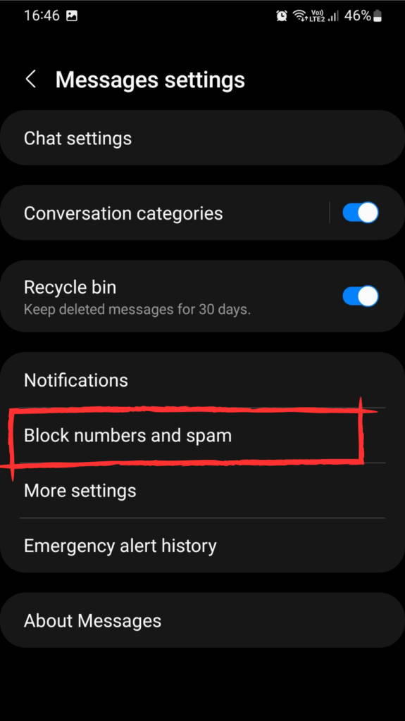 Block numbers and spam