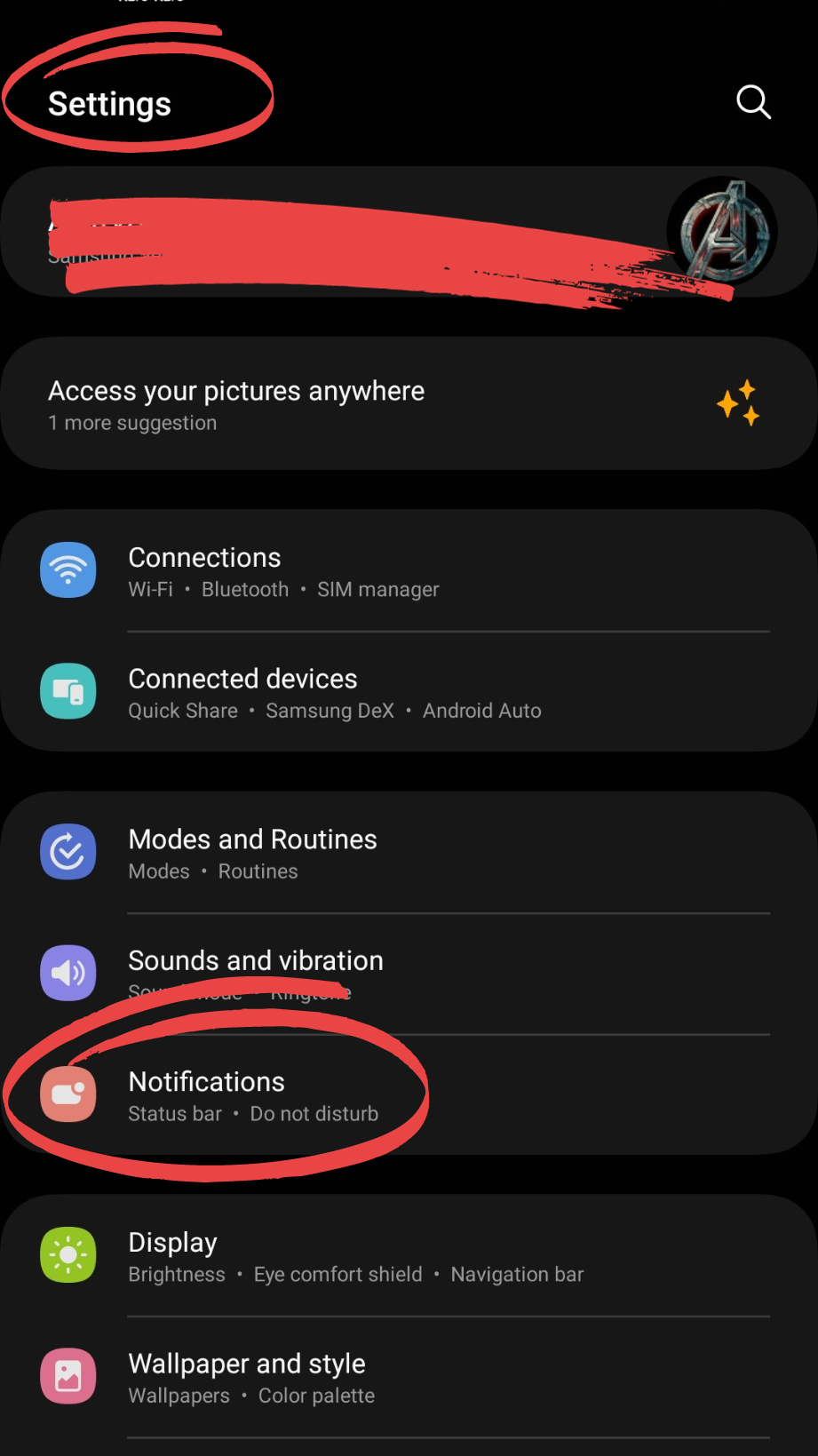 Go to Setting and Click Connection